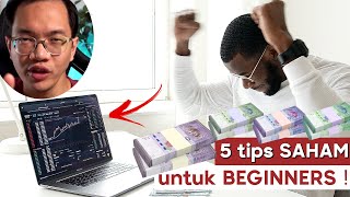 5 tips SAHAM untuk orang BEGINNER [upl. by Banyaz]