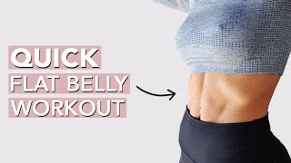 FLAT BELLY Workout for Women 10 mins [upl. by Assel]