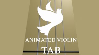 Waltz No 2 by Shostakovich  Animated Violin Tab [upl. by Karame]