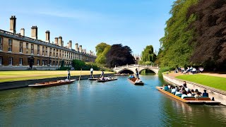 Punting Cambridge Tour  England UK [upl. by Airotkciv]