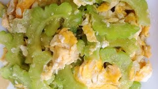 Bitter Melon StirFry with Egg Recipe [upl. by Roach]