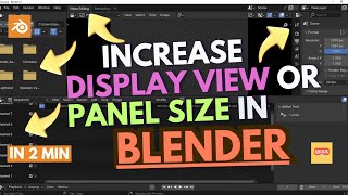 How to Increase Display View in Blender [upl. by Binny]