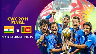 Cricket World Cup 2011 Final India v Sri Lanka  Match Highlights [upl. by Gregg895]