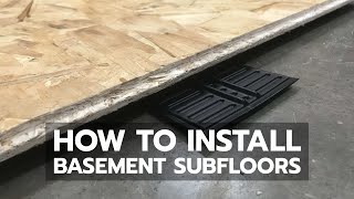 How to Install Basement Subfloors Properly [upl. by Aihsoj]