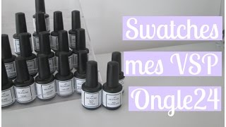 SWATCHES Vernis SemiPermanents Ongle24  Melissa Easy Nails [upl. by Niela]