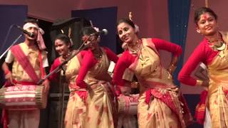 New Assamese 2017Bihu Dance Live performance Folk Dance [upl. by Philomena]