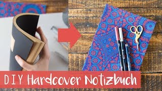 DIY Hardcover Notizbuch aus Softcover  Gewinnspiel [upl. by Eetnuahs]