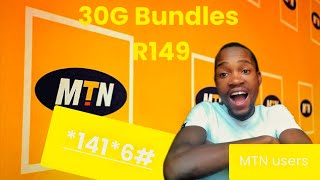 How To Buy 30Gig MTN Data Bundles With R149  Cheap Data Deals [upl. by Ansley882]