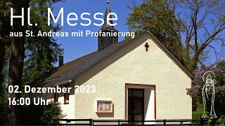 Hl Messe mit Profanierung aus St Andreas Elbingerode  kath Pfarrei St Bonifatius Wernigerode [upl. by Htebasyle]