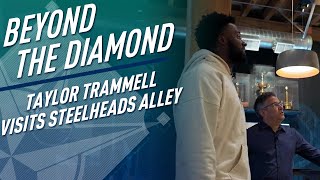 Taylor Trammell Visits Steelheads Alley to Learn About Seattles Baseball History [upl. by Rizan]