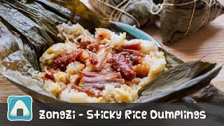 Zongzi  2 Ways to Wrap Sticky Rice Dumplings 粽子的两种包法 Instant Pot [upl. by Odanref]