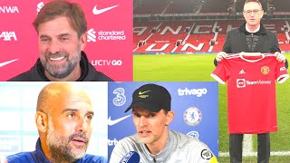 Jürgen Klopp Pep Guardiola and Thomas Tuchel on Ralf Rangnick  Premier League Manager reactions [upl. by Anerec]