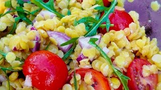 Gelber Linsensalat Rezept  Der Bio Koch 665 [upl. by Alyekahs]