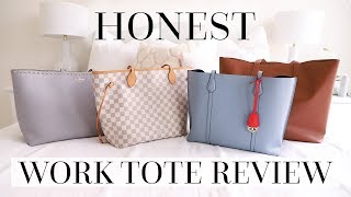 Work Tote Comparison  Valentino LV Everlane amp Tory Burch [upl. by Aneleasor]