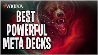 TOP 5 MOST POWERFUL STANDARD META DECKS  COMPETITIVE RANKED MTG ARENA [upl. by Nyram]