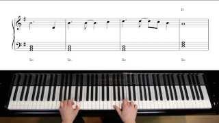 Songs spielen nach Akkordsymbolen  Playing Songs from a lead sheet Piano Tutorial 1 by M Gundlach [upl. by Mistrot]