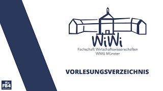 Die Fachschaft erklärt Das Vorlesungsverzeichnis I Fachschaft WiWi WWU [upl. by Rawde753]