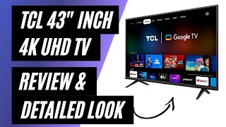 TCL 43quot SSeries 4K UHD HDR LED SMART TV WITH GOOGLE TV  Review amp Detailed [upl. by Rhynd]