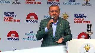 President Erdogan holds last campaign rally in Istanbul [upl. by Chessa]