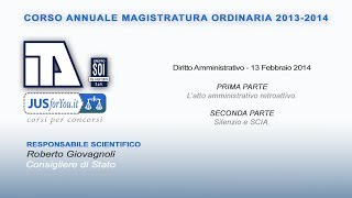 JUSforYou  Corso Annuale Magistrato Ordinario 13 febbraio 2014 [upl. by Minna]