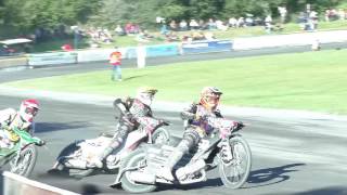 Motocross Deutsch Speedway  Rune Holta  Sieger des 12 Laufs  Bundesliga Finale in Brokstedt 2016 [upl. by Eilahtan]