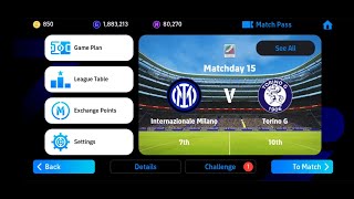 Matchday 15  Inter Milan vs Torino G  eFootball 2024 [upl. by Irem536]