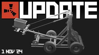 Siege weapons Shields T1smg Rust mobile  Rust Update 1st November 2024 [upl. by Jilli]