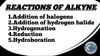 Reactions of Alkynes  Organic Chemistry [upl. by Altman630]