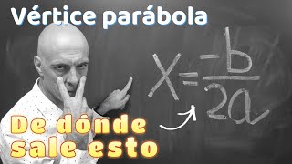 DEDUCCIÓN DE LA FÓRMULA DEL VÉRTICE DE UNA PARÁBOLA O FUNCIÓN CUADRÁTICA [upl. by Ireland896]