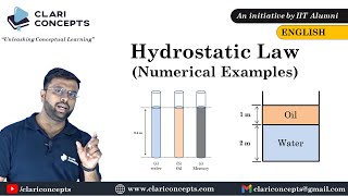 Numerical Example on quotHydrostatic Lawquot English Language [upl. by Manley]