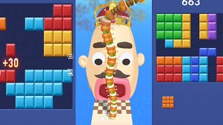 Sandwich Runner vs Block Blast Walkthrough All Gameplay Android and IOS level Max games blockblast [upl. by Annahsad]