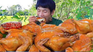 ไก่ต้มน้ำปลาจิ้มซีฟู๊ดแกล้มผักสดแซ่บคักอีหลีครับพี่น้องMUKBANG EATING SHOWโก้อีสานพาแดก [upl. by Minny]