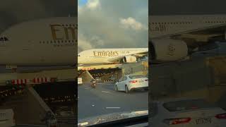 Emirates A380 Over M5 Runway Tunnel emirates sydneyairport m5 thesydneyviews aviation shorts [upl. by Aney]