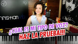 CUAL ES MI TIPO DE VOZ  Haz la prueba en UN MINUTO  Rango Vocal  Clases de Canto [upl. by Oirretno]