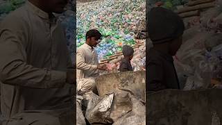 Plastic bottles recycling process and turning into pvc pipe [upl. by Gausman]