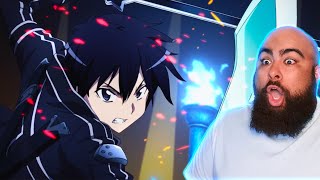 KIRITO VS THE GLEAM EYES  Sword Art Online Episode 9 Reaction [upl. by Htir]