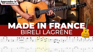 Made in France Bireli Lagrène  Solo et tablature Gyspy jazz free tab [upl. by Rumpf]