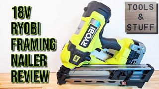 Ryobi 18v Framing Nailer Review Can it Punch as Hard as Other Nailers [upl. by Lourdes]