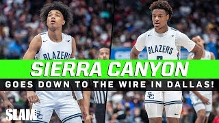 Bronny James amp Sierra Canyon come down the WIRE in Dallas DWade watches THRILLER 😱 [upl. by Aicert]