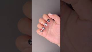 Easy amp Cute NailArt on Small Nails using nondominant hand✨🎀💅shorts nailart naildesign nails [upl. by Rickey]