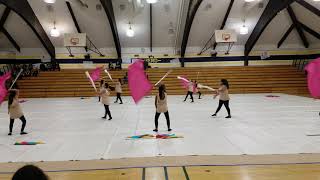 Tenaya Middle School Winterguard 2019 Elk Grove HS [upl. by Kristal]