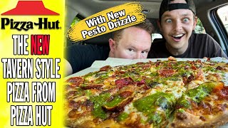 Chicagoans Try The NEW PIZZA HUT TAVERN STYLE PIZZA [upl. by Cutcliffe]