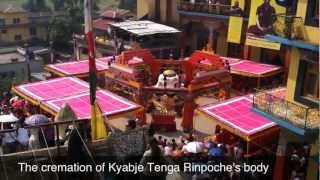 Buddhist Guru Cremation in Kathmandu Kyabje Tenga Rinpoche [upl. by Bunni]