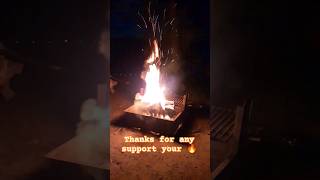 Having a HUGE fire 🔥🔥 fire shorts explore viral outdoors camping outdoors trending live [upl. by Emrich]