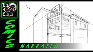 How to Draw  Buildings  Using Sketchbook Pro  Tutorial  Narrated [upl. by Stuppy]