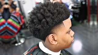 FULL LENGTH FRESHEST HIGH TAPER  HAIRCUT TUTORIAL SPONGE CURL [upl. by Anemij314]