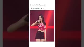 Korean reality shows are like kpop gidle wonyoung lesserafim [upl. by Valera815]