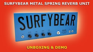 SURFYBEAR Metal Spring REVERB Unit • Unboxing amp Demo [upl. by Odnalref]