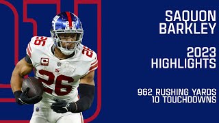 Saquon Barkley  2023 Highlights [upl. by Gitel527]