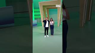 Tadeu Schmidt e Alane LEVANTAM A PERNA juntos  BBB 24  Multishow  Shorts [upl. by Erlandson]